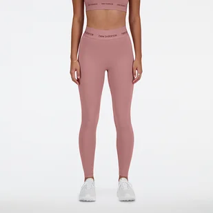 Legginsy damskie New Balance WP41177RSE  różowe - Spodnie sportowe damskie - miniaturka - grafika 1