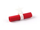 Dekoracja stołu - Serwetnik ze wzorem świątecznym - Gwiazda - 21 cm - 1 szt. - miniaturka - grafika 1