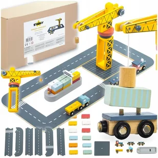 Drewniany dźwig zabawka żuraw dla dzieci port morski statek kontenery - Samochody i pojazdy dla dzieci Drewniany dźwig zabawka żuraw dla dzieci port morski statek kontenery - Samochody i pojazdy dla dzieci - miniaturka - grafika 1
