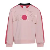 Bluzy dla dziewczynek - Bluza dziecięca DIADORA JG. SWEATSHIRT CREW LOGO MANIA - miniaturka - grafika 1