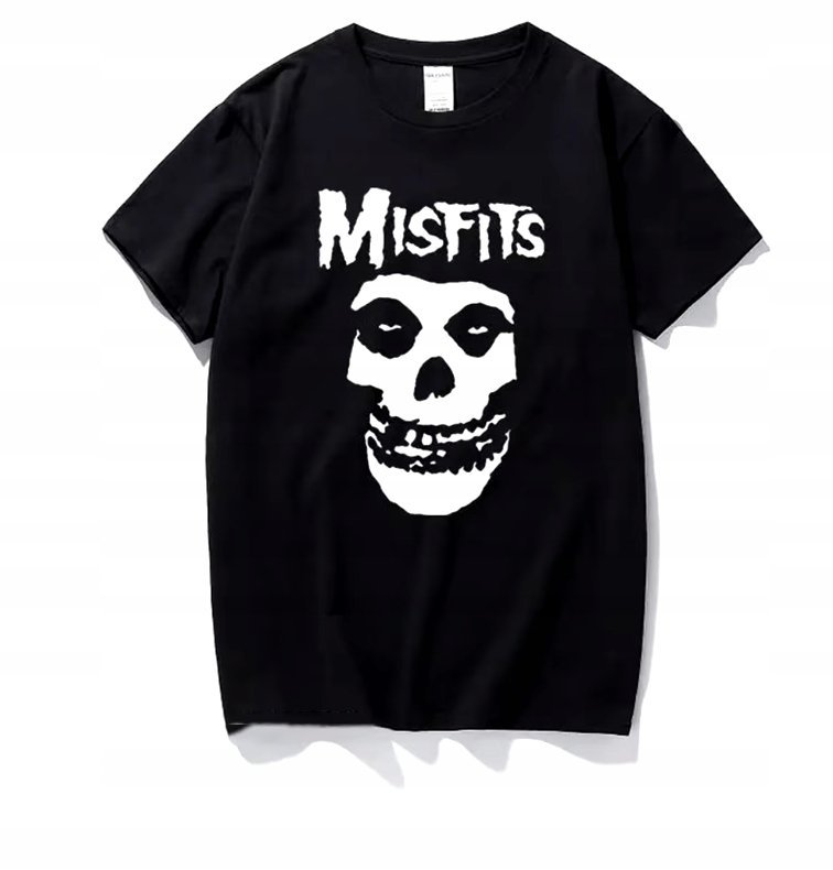 KOSZULKA Z NADRUKIEM MĘSKA ŚMIESZNA T-SHIRT MISFITS HARD ROCK r. L #3