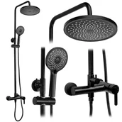 Zestawy prysznicowe - Rea Zestaw natryskowy Rea Ontario Czarny - miniaturka - grafika 1