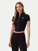 Bluzki damskie - Guess Bluzka V5GP25 KCRS2 Czarny Regular Fit - miniaturka - grafika 1