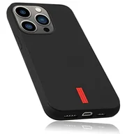 Etui i futerały do telefonów - mumbi Etui kompatybilne z iPhone 13 Pro, etui ochronne, etui na telefon komórkowy, czarne z czerwonymi paskami - miniaturka - grafika 1