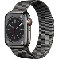 Smartwatch - Apple Watch 8 GPS + Cellular 41mm Stalowy MNJM3WB/A Grafitowy - miniaturka - grafika 1