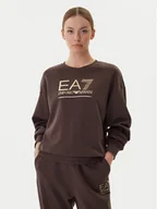 Bluzy damskie - EA7 Emporio Armani Bluza 7W000416 AF12473 U6063 Brązowy Relaxed Fit - miniaturka - grafika 1