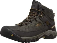 Buty trekkingowe męskie - KEEN Targhee 3 Mid wodoodporne, buty turystyczne męskie, Czarny Oliwkowy Złoty Brązowy, 46 EU szerokie - miniaturka - grafika 1
