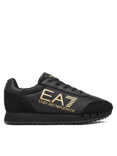 EA7 Emporio Armani Sneakersy 7Y000010 AF11981 MZ012 Czarny - Buty dla dziewczynek - miniaturka - grafika 1