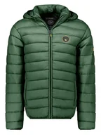 Kurtki męskie - Geographical Norway Kurtka pikowana "Amigomap" w kolorze zielonym - miniaturka - grafika 1