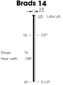 Gwoździarki i zszywacze - OMER Sztyfty 14/40 4tyś/ 14018 - miniaturka - grafika 1