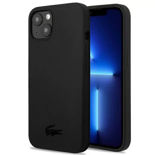 Lacoste Etui do iPhone 13 mini 5,4" czarny/black hardcase Silicone - Etui i futerały do telefonów - miniaturka - grafika 1