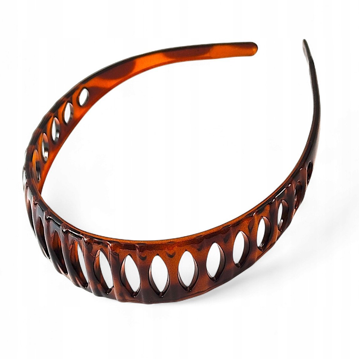 Francuska Opaska do włosów Mocna Brązowa