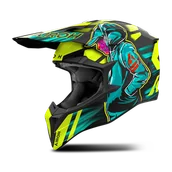 Kaski motocyklowe - Kask Cross Airoh Wraaap Żółty MatowyM - miniaturka - grafika 1