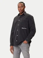 Koszule męskie - Karl Lagerfeld Jeans Koszula jeansowa A3M16001 Czarny Regular Fit - miniaturka - grafika 1
