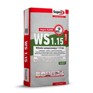 Wylewka samopoziomująca Sopro FLOW WS 1.15, CT-C30-F6 25 kg, szybkowiążąca, 1-15 mm - Zaprawy budowlane - miniaturka - grafika 1