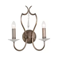 Lampy ścienne - Elstead Lighting Pimlico 2Lt Wall Light Dark Bronze PM2 DB Elstead kinkiet stylowy świecznikowy PM2 DB) - miniaturka - grafika 1