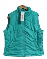 Bluzki damskie - Only Kamizelka Damska Pikowana Z Zamkiem Zielona Xl K1A - miniaturka - grafika 1