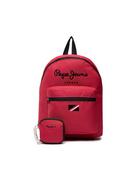 Plecaki - Pepe Jeans Plecak London Backpack PU030058 Czerwony - miniaturka - grafika 1