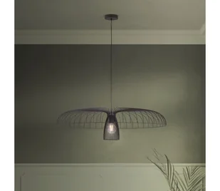 Eglo 390217 - Żyrandol na lince CHAMPERICO 1xE27/60W/230V 98,5 cm czarny - Lampy sufitowe - miniaturka - grafika 1