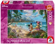 Puzzle - Puzzle, THOMAS KINKADE Myszka Miki & Minnie na Hawajach (Disney), 1000 el. - miniaturka - grafika 1