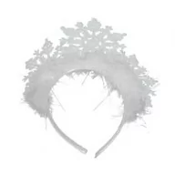 Dodatki do strojów karnawałowych - Arpex Tiara Królowej Śniegu, Śnieżynki TIARA/4315-AR - miniaturka - grafika 1