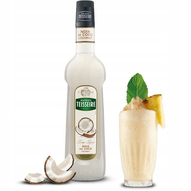 Syrop barmański Kokosowy 700 ml do kawy drinków syrop barmański TEISSEIRE