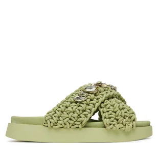 Klapki Inuikii Woven Stones 70104-106 Zielony - Klapki i japonki damskie - miniaturka - grafika 1