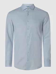 Koszule męskie - Koszula biznesowa o kroju slim fit z dodatkiem streczu — ‘Futureflex’ - grafika 1