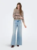 Swetry damskie - ONLY Sweter w kolorze szarobrązowym - miniaturka - grafika 1