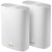 Routery - Asus System WiFi 6 ZenWiFi XP4 AX1800 2-pack biały ZenWiFi AX Hybrid (XP4)(2pk White) - miniaturka - grafika 1