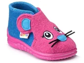Buty dla dziewczynek - Kapcie dziecięce filcowe ciepłe GoKids Myszki-24 - miniaturka - grafika 1