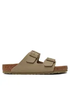 Klapki i japonki męskie - Birkenstock Klapki Arizona Birko-Flor 1027704 Khaki - miniaturka - grafika 1