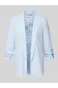 Długi żakiet o kroju regular fit z dodatkiem wiskozy model BOSELLA - Pieces - Marynarki i żakiety damskie - miniaturka - grafika 1