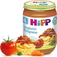 Dania dla dzieci - HiPP, Bio, spaghetii bolognese z wołowinką, 190 g - miniaturka - grafika 1