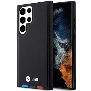 Etui BMW BMHCS23L22PTDK do Samsung Galaxy S23 Ultra S918 Leather Stamp Tricolor czarny/black - Etui i futerały do telefonów - miniaturka - grafika 6