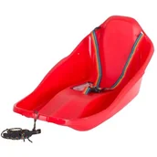 Sanki i ślizgacze - Sanki z oparciem TOPO Ślizg na zimę zapinane pasy - miniaturka - grafika 1