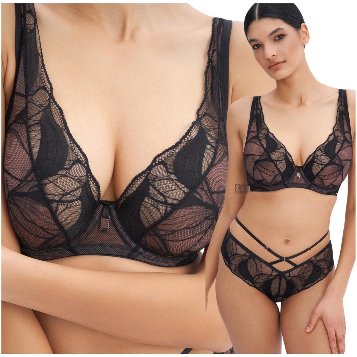 Biustonosz miękki stanik koronka braletka Alles RICH ENOUGH M BRALETTE 65G