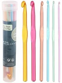 Pasmanteria - Szydełka 6 sztuk zestaw szydełek do szydełkowania - miniaturka - grafika 1