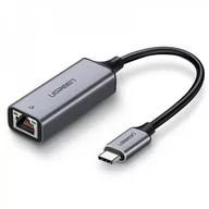 Adaptery i przejściówki - UGREEN Adapter USB-C na RJ45 UGREEN aluminiowy, Gigabit Ethernet UGR277 - miniaturka - grafika 1