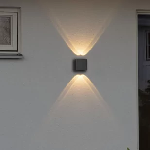 Konstsmide Lampa ścienna LED Chieri, 1 x 4 W, antracytowa - Lampy ogrodowe - miniaturka - grafika 1
