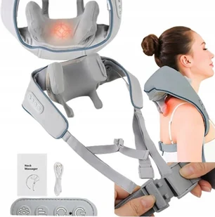 MASAŻER SHIATSU DO SZYI KARKU PLECÓW STÓP CIAŁA GRZEJĄCY PAS MASUJĄCY - Masażery MASAŻER SHIATSU DO SZYI KARKU PLECÓW STÓP CIAŁA GRZEJĄCY PAS MASUJĄCY - Masażery - miniaturka - grafika 1