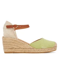 Espadryle damskie - Espadryle Genuins Carina Canvas G106388 Zielony - miniaturka - grafika 1