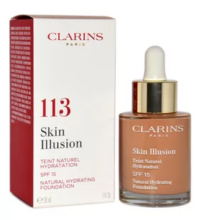 Clarins Skin Illusion Natural Hydrating SPF15 113 Chestnut 30ml - Podkłady do twarzy - miniaturka - grafika 1