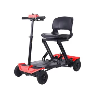 Skuter elektryczny składany pojazd dla seniora BILI BIKE FOLD Z1 czerwony - Skutery - miniaturka - grafika 1