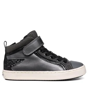 Sneakersy Geox J Kalispera Girl J944GM 0AJGN C0062 D Szary - Buty dla dziewczynek - miniaturka - grafika 1
