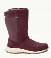Śniegowce damskie - JACK WOLFSKIN ŚNIEGOWCE BORDOWE ZE SKÓRĄ 39 Ż7C - miniaturka - grafika 1