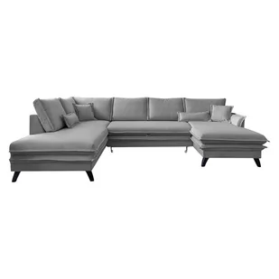 Szara rozkładana sofa w kształcie litery "U" Miuform Charming Charlie, lewostronna - Narożniki - miniaturka - grafika 1
