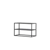 Szafki na buty - Curitiba szafka na buty metalowe 2 półki czarne. - miniaturka - grafika 1