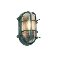 Lampy ogrodowe - QAZQA Zewnętrzna lampa ścienna zielona owalna IP44 - Noutica - miniaturka - grafika 1