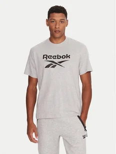 Reebok T-Shirt RK25141CCM Szary Regular Fit - Koszulki męskie - miniaturka - grafika 1